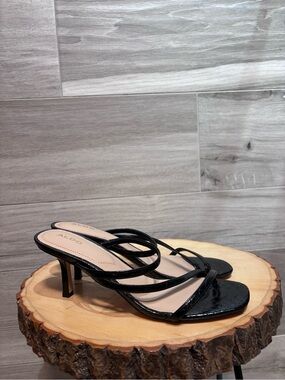 Brand new Aldo Kaeidia black square toe  kitten heel sandals size 8